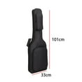 thumbnail image 3 of serony Sac pour Guitare Électrique Sac à Dos Bandoulière Réglable Étui pour Guitare Sangle Double Réglable Sac Rembourré Imperméable Noir, 3 of 9
