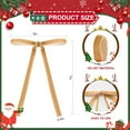 thumbnail image 2 of 36 Pcs Velvet Christmas Tree Bows 5x7 Inch Velvet Bows Door Garland Decor Vintage Wreath Bow for Wreaths Xmas Tree Home Decoration (Khaki), 2 of 14