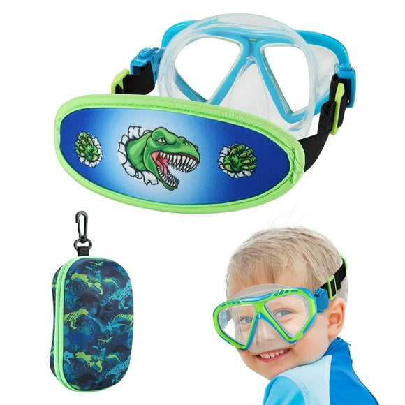 Gafas de natación Ruigao para niños de 4 a 7 años con correa de tela sin PVC