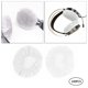 thumbnail image 5 of 1 par de sanitarias blancas no tejidas para auriculares, elásticas desechables, desodorizantes y lavables a prueba de gérmenes, para la Blanco L Sunnimix Funda para auriculares, 5 of 8