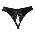 thumbnail image 2 of Underwear for women seamless panties – Solid color one-piece breathable thong underwear for women, soft and high stretch invisible panties with silk crotch, 2 of 4