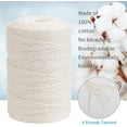thumbnail image 3 of NANAHuang Macrame Cord, Natural Cotton Rope 3mm x 328 Yards 4 Strand Twisted Macrame Rope Cotton Twine String for Crafts Knitting Dream Catcher Plant Hanger Wedding Decor, 3 of 7
