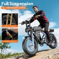thumbnail image 4 of GWEIT Electric Bike for Adults, 750W Peak Motor, 20MPH & 65 Miles Electric Mountain bike, 48V 20Ah Battery, NFC & Password Unlock, 20" Fat Tire Off-Road Ebike, UL2849 Certified, 4 of 7