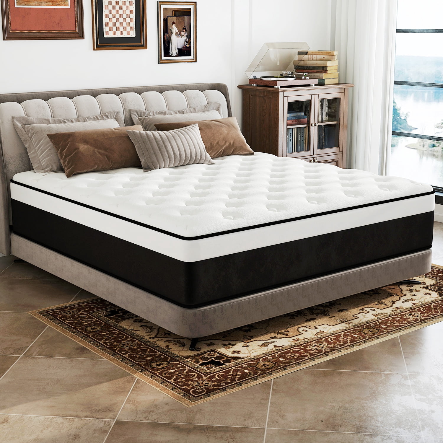 DalisTairy 8" Twin Mattress Gel Memory Foam Spring Hybrid Mattress in a Box,Medium Firm