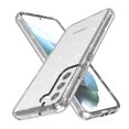 thumbnail image 4 of Glitter Clear Case for Samsung Galaxy S23, Shining Sparkle Military Grade Soft TPU Anti-Scratch Shockproof Cover Full Coverage Non-Yellowing Non-Slip Translucent Slim Lightweight Case, White, 4 of 5