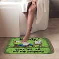 thumbnail image 4 of 1pc Frog Reading Newspaper Absorbent Non-Slip Bathroom Thickened Flannel Rug Decor,Soft,Quick Drying,Suitable For Indoor/outdoor Use,Bathrooms,Bedrooms,Kitchens,Terrace,Laundry Rooms,16"x24", 4 of 9