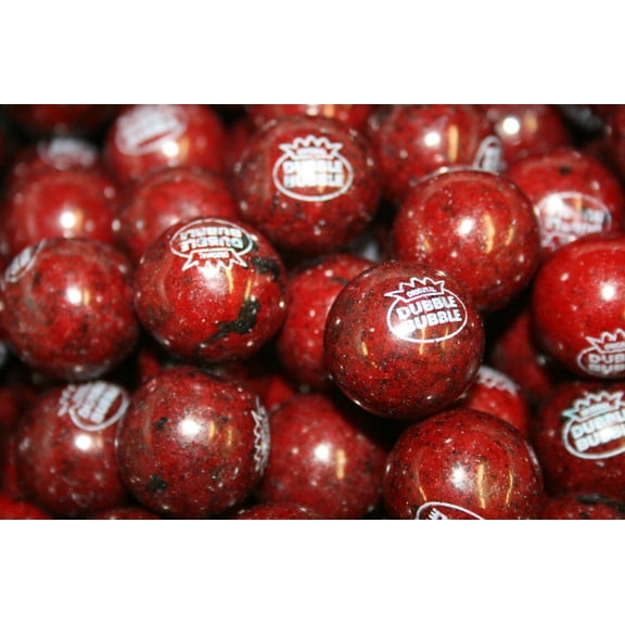 BASYIDE CANDY GUMBALLS BLACK CHERRY BUBBLE GUM 25mm or 1 inch , 1LB