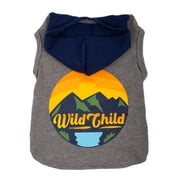 Vibrant Life Gray Wild Child Hoodie, Size Small