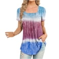 thumbnail image 1 of Pompotops T-Shirt Décontracté à Manches Courtes Imprimé Mode pour Femmes, 1 of 6