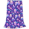 thumbnail image 2 of Pofeuu colorful mushroom Skull rainbow Print Ultra-Soft Micro Fleece Blanket,for Bed Or Sofa,All Season Throw Blankets Flannel Blanket-50"x40", 2 of 7