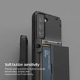 thumbnail image 6 of VRS Design Phone Case for Galaxy S22 Plus (2022), [Damda Glide Pro] Premium Sturdy Semi Auto Wallet [4 Cards] Phone Case (Black), 6 of 9