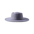 thumbnail image 3 of Faithtur Female Hat, ts Solid Color Flat-Top Cap Blower Hat Woolen Cap Fedoras, 3 of 5