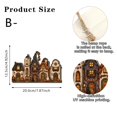 thumbnail image 3 of Lilixerw Halloween Haunted House Wooden Hanging Sign Decoration, Spooky Village Castle Pattern Wall Plaque, for Yard, Porch, Entryway and Indoor Wall Display, 7.87x4.92 inch, 3 of 5