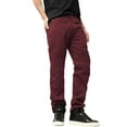 thumbnail image 3 of Ma Croix Mens Biker Jeans Straight Fit Distressed Zipper Denim Pants, 3 of 7