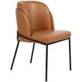 thumbnail image 5 of Meridian Furniture Jagger Cognac Vegan Leather Dining Chair (Set of 2), 5 of 8