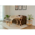 thumbnail image 3 of Mainstays Folding TV Tray Table, Rubberwood, Natural, 19" x 14.5" x 26", Indoor, 1 Piece, 3 of 10