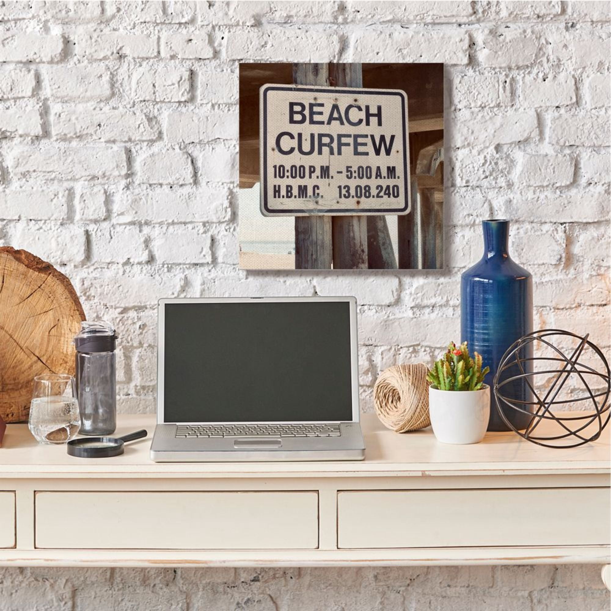 Stupell Industries Beach Wharf Curfew Nautical Coast Photograph Design by Ashley Singleton, 24" x 24"