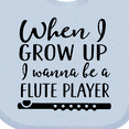 thumbnail image 4 of Inktastic Future Flute Player Music Gift Boys or Girls Baby Bib, 4 of 4