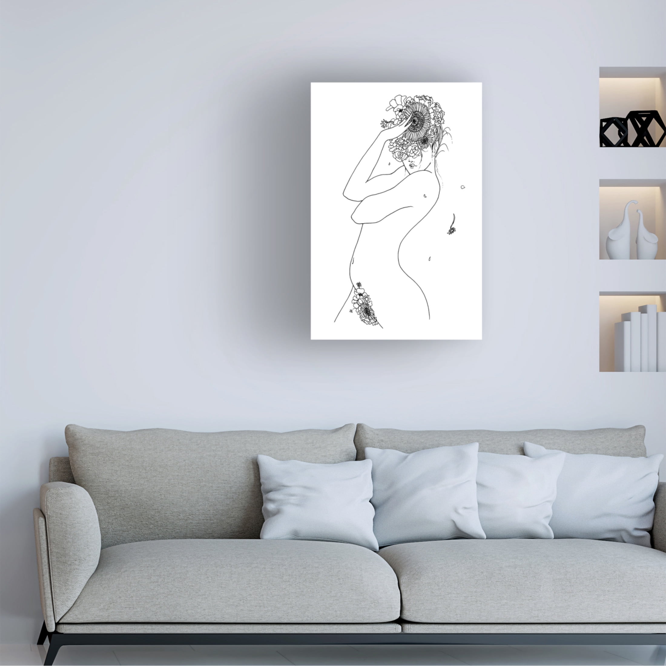 Pictufy Studio II 'Flower Girl' Canvas Art - 22 x 32 Inches