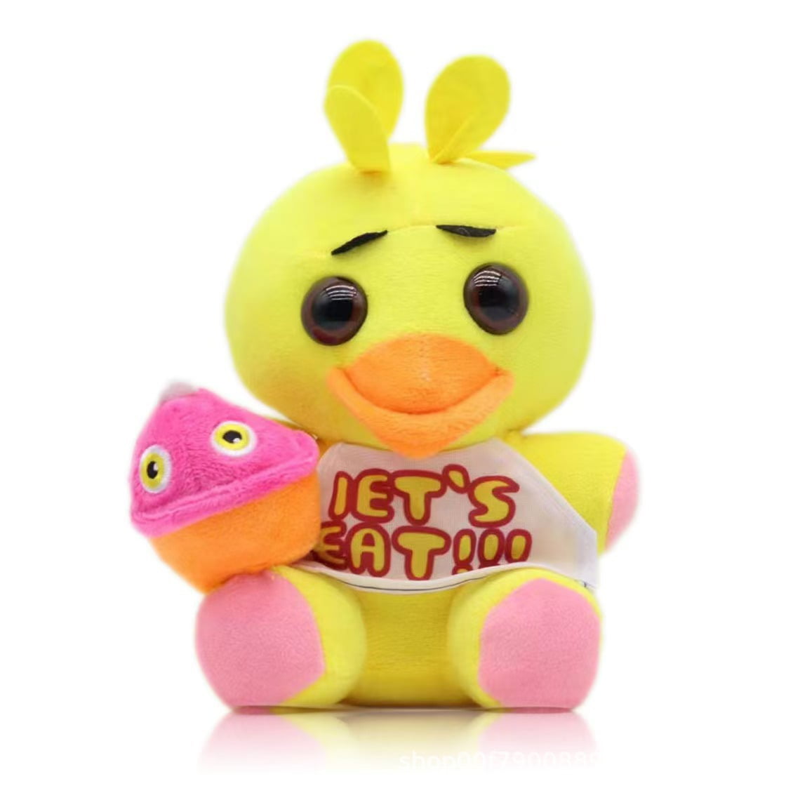 FNAF Nights Plush Toy - Chica Plushies Stuffed Animal Doll - Chica The Chicken Plush Figure Toys for Games Fan, Boys & Girls, 10 Inches