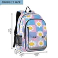 thumbnail image 2 of FORMRS Unisex School Backpack 17" Student Travel Bag with Laptop Compartment, Playful Daisy, 2 of 7