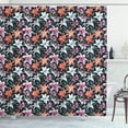 thumbnail image 1 of Ambesonne Floral Shower Curtain, Watercolor Tropical Lilies, 69"Wx84"L, Multicolor, 1 of 3