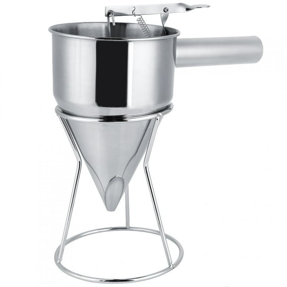 Dekaim Kitchen Funnel, Stainless Steel Funnel Kitchen Cooking Octopus Ball Maiking Funnel with Bracket