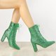 thumbnail image 2 of Botines Allegra K Tacón Bloque Puntiagudo Brillantina Verde 41, 2 of 7