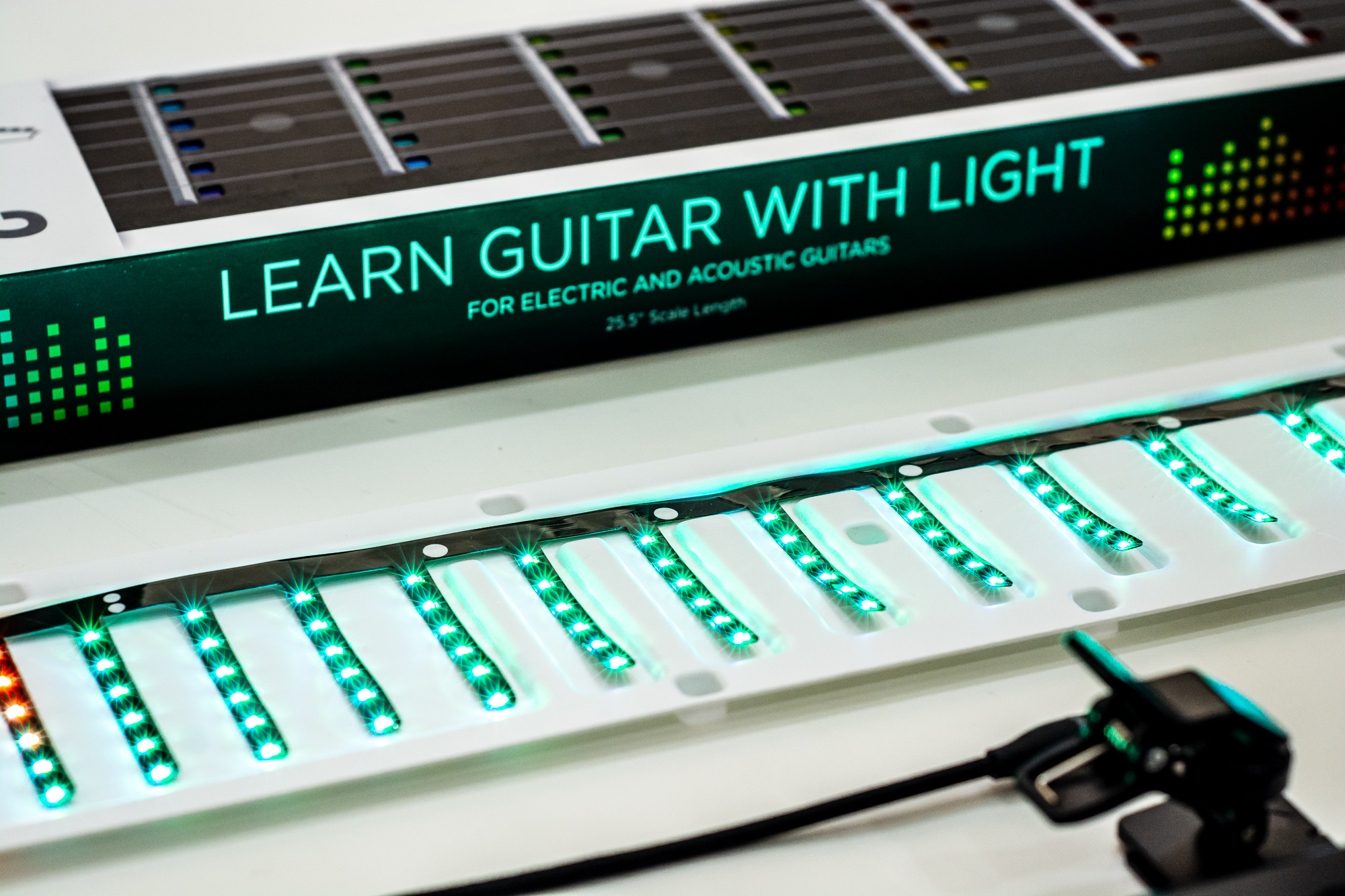 Fret Zealot 2 | LED Fretboard System for Learning Guitar | Songs, Courses, Chords, Scales | Android, iOS, Web (24.75" Scale Length)