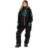 FXR Black Mint Electric Pink Womens Recruit F.A.S.T. Insulated Monosuit HydrX - 12 222912-1052-12