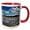 Red/White, variant on 3drose, Massachusetts, Cape Ann, Good Harbor Beach - Us22 Wbi0683 - Walter Bibikow, 11oz Two-tone Red Mug