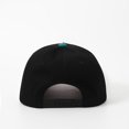 thumbnail image 4 of Unisex Two Tone Cotton Patchwork Hat,Suede Brim Flat Bill Trucker Baseball Cap, Adjustable Crown Cap,Blank Plain Crown Patchwork Hat for Running Hiking Fishing Travel Streetwear Skate Blackish Green, 4 of 4