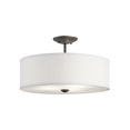 thumbnail image 1 of Kichler 43692OZ Shailene Collection Semi Flush 3 Light, Olde Bronze - 11.25 in., 1 of 1