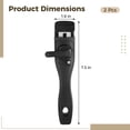 thumbnail image 4 of 2 Pcs Detachable Pan Handle, Black Plastic Removable Handle with Heat Insulation, Universal Replacement for Frying Pans, Pots & Skillets, 7.5 x 1.6 in, 4 of 5