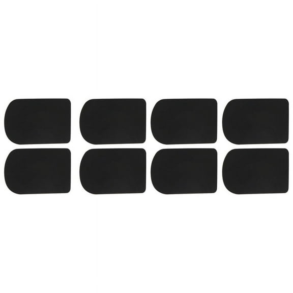 8Pcs Clarinet/Soprano Saxophone Sax Mouthpiece Patches Pads Cushions Black---0.8Mm