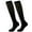 Black, variant on Women's Yoga Leisure Socks With Grips For Long Scrunch Non Slouch Stockings Coffee One Size