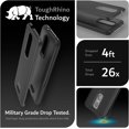 thumbnail image 3 of TUDIA MergeGrip Consumer Cellular Iris Connect Phone Case SH4650 Dual layer - Matte Black, 3 of 7