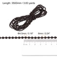 thumbnail image 2 of Unique Bargains Chaîne Perlée de 3,83 Verges pour Stores à Rouleau, Cordon pour Pièces de Réparation de Fenêtre, Café, 2 of 5