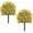 Yellow, variant on Trilenars 1.97FT Artificial Cedar Topiary Ball Trees for Porch,Yellow