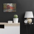 thumbnail image 4 of Luxe Metal Art 'Red Covered Bridge' by Chuck Pinson Metal Wall Art, 24" x 16", 4 of 8