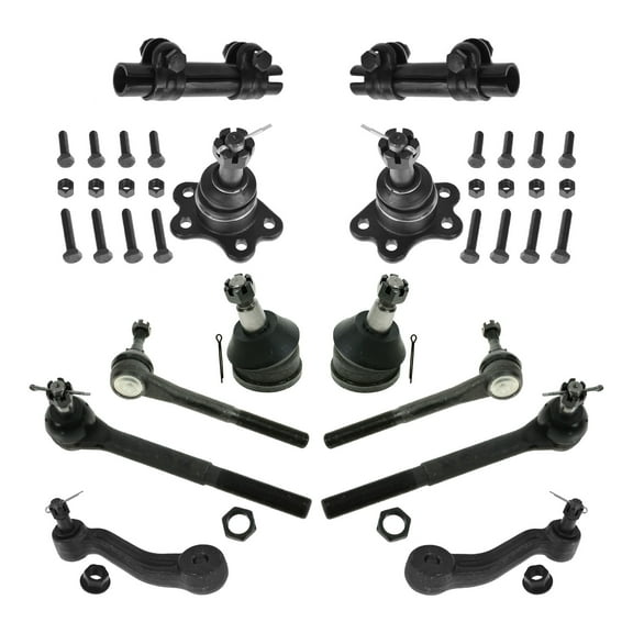 TRQ Front Ball Joints Tie Rods Idler Pitman Fits 93-99 C1500 C2500 Tahoe Yukon PSA43371 Fits select: 1993-2000 CHEVROLET GMT-400, 1995-2000 CHEVROLET TAHOE
