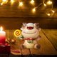 thumbnail image 5 of Adornos navideños de resina con forma de figurita de dibujos animados, decoración navideña pequeña en miniatura. Ciervo, 5 of 8