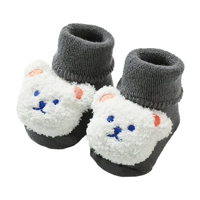 Chaussures Chaudes d'Hiver pour Bébé, Forme d'Ourson, Chaussures Mignonnes pour Bébé, Chaussures à Semelle Souple pour Bébé