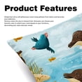 thumbnail image 2 of Platypus Pillow Covers Inserts, Decorative Pillows, Throw Pillows with Unique Patterns for Home Décor - Set of 2 in 16x16, 18x18, or 20x20 inches, 2 of 6