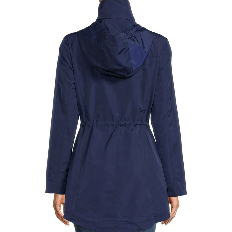 London Fog Women s Rain Anorak with Removable Hood Walmart