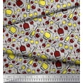 thumbnail image 3 of Soimoi Japan Crepe Satin Fabric Bottle & Wine Glass Bar Print Fabric by The Yard 42 Inch Wide, 3 of 3