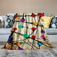 thumbnail image 2 of Shiartex Kinetic Art Lights Print Throw Blanket for Bed, Couch, Car - Flannel Material Blanket for Kids and Adults - All Seasons Blanket 40x50in, 2 of 6