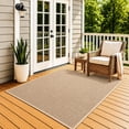 thumbnail image 2 of Koeckritz Rugs Interlace Taupe Waffle Indoor/Outdoor Area Rug 12' x 12', 2 of 7