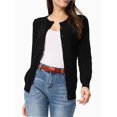 thumbnail image 4 of Women's Crew Neck Button Down Long Sleeve Cardigan Sweater, 4 of 7