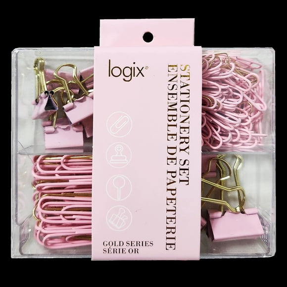 Logix Pink Stationary Set